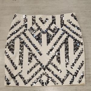Express Sequin Mini Skirt